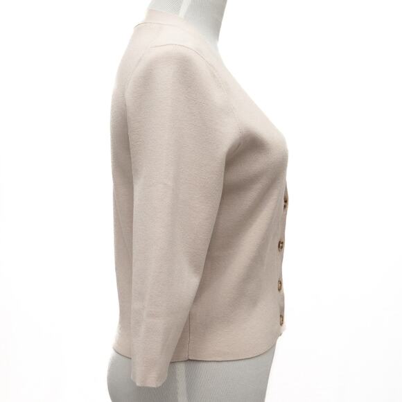 Revolve One Grey Oatmeal Day Mohair Blend Button Up Cardigan Size Small - Picture 4 of 11